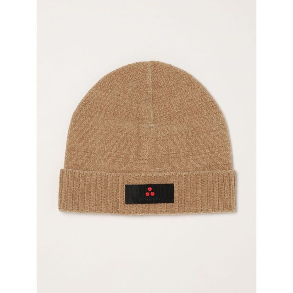 Peuterey Men Peuterey Technical Fabric Beanie With Cuff And Logo Application